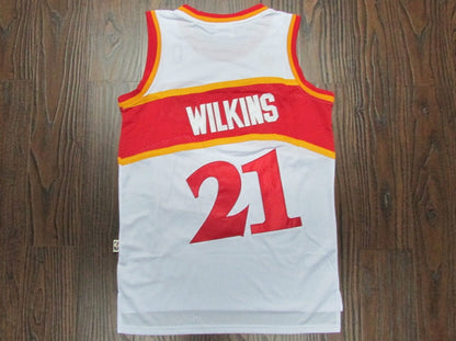 NBA Atlanta Hawks Retro 1986 Dominique Wilkins ("White", "Black" ,"Red")