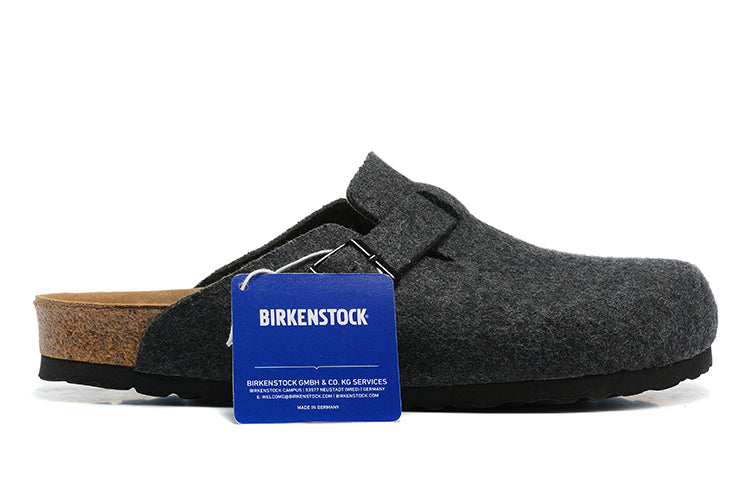 Birkenstock "Boston - Dark Grey (Fabric)"