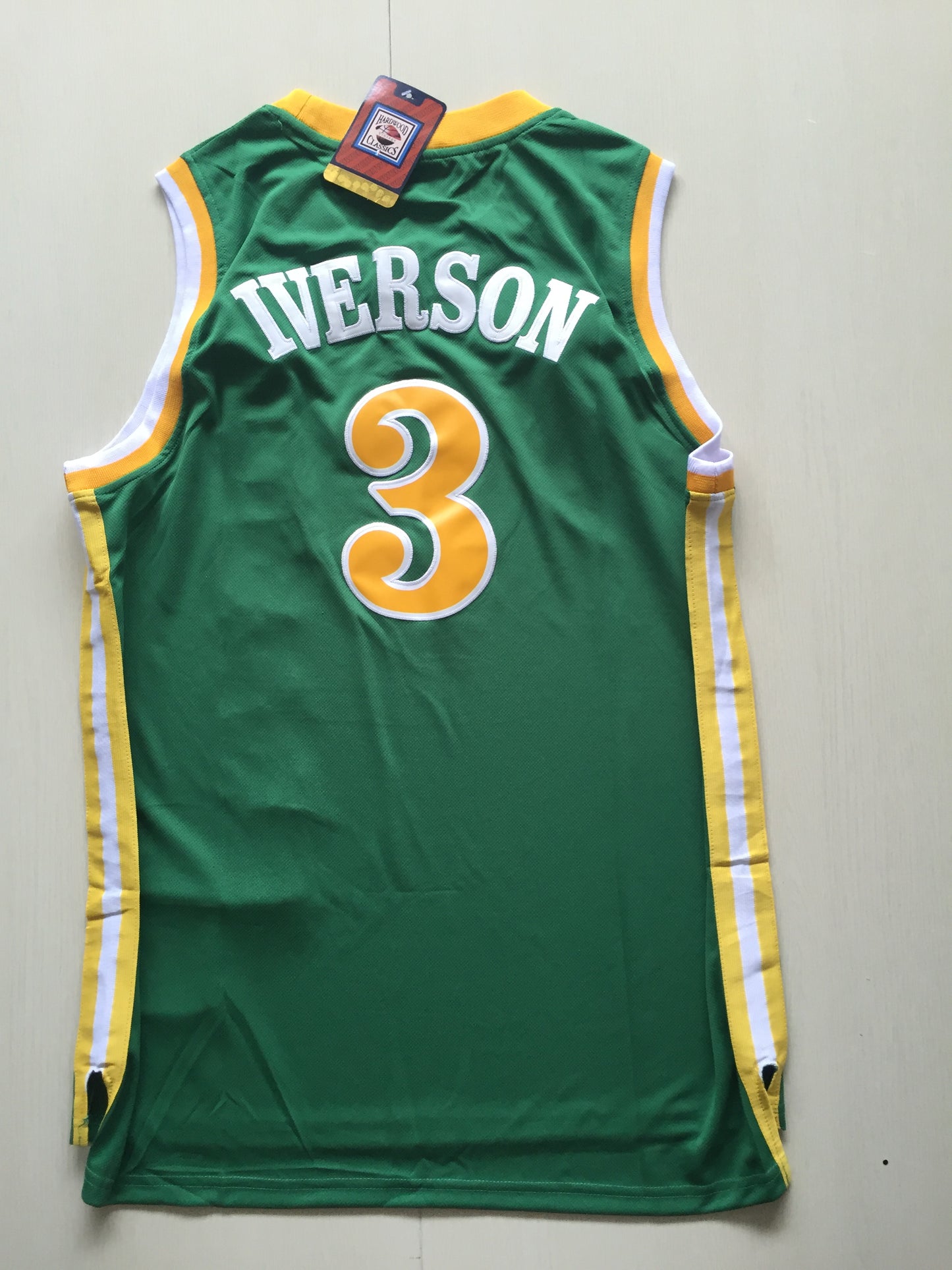 NBA NCAA Retro Allen Iverson Bethel (White, Green)