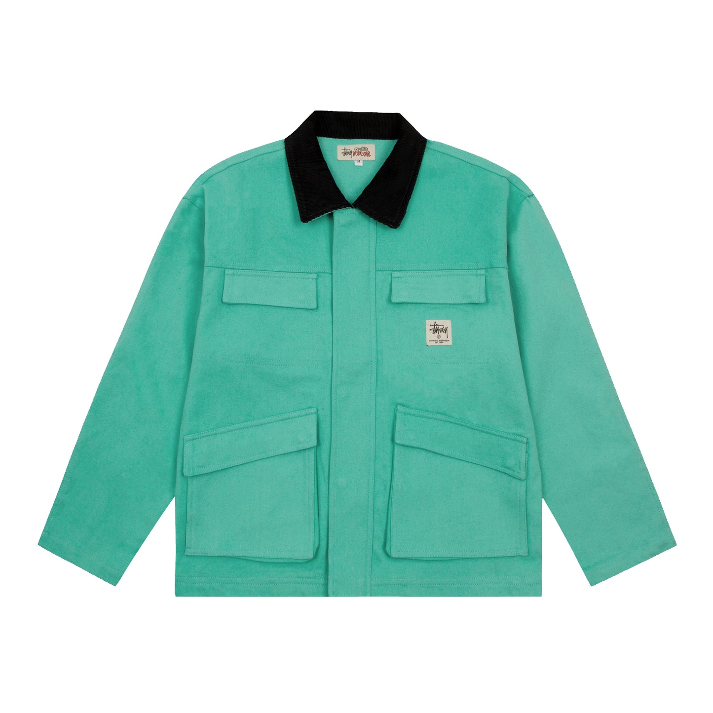 Stussy "Washed Canvas Jacket" (Black,White,Pink,Green,Turqese)