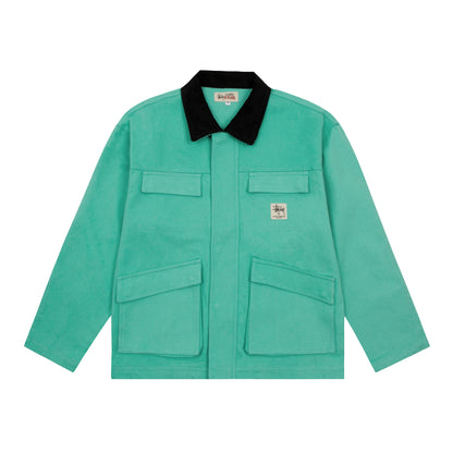 Stussy "Washed Canvas Jacket" (Black,White,Pink,Green,Turqese)