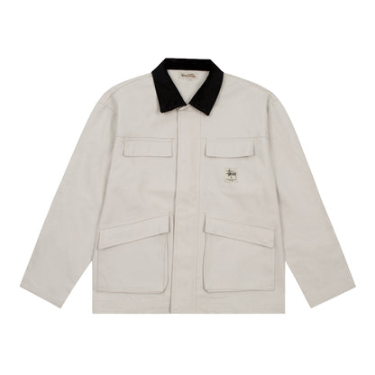 Stussy "Washed Canvas Jacket" (Black,White,Pink,Green,Turqese)