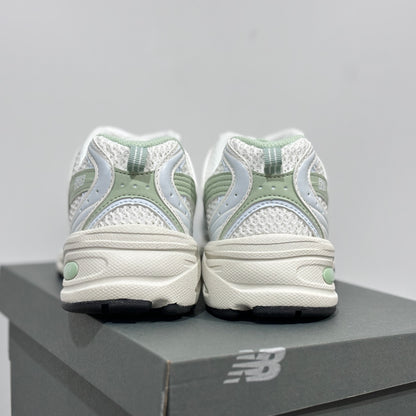 New Balance "530 White & Pure Green"