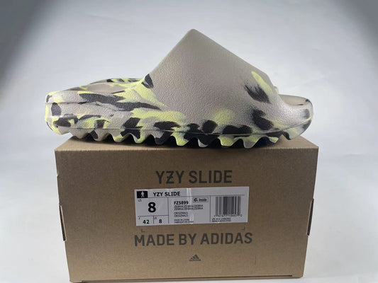 Yeezy Slide "Enflame Oil Painting Ink Yellow" (Unreleased & Very Limited)