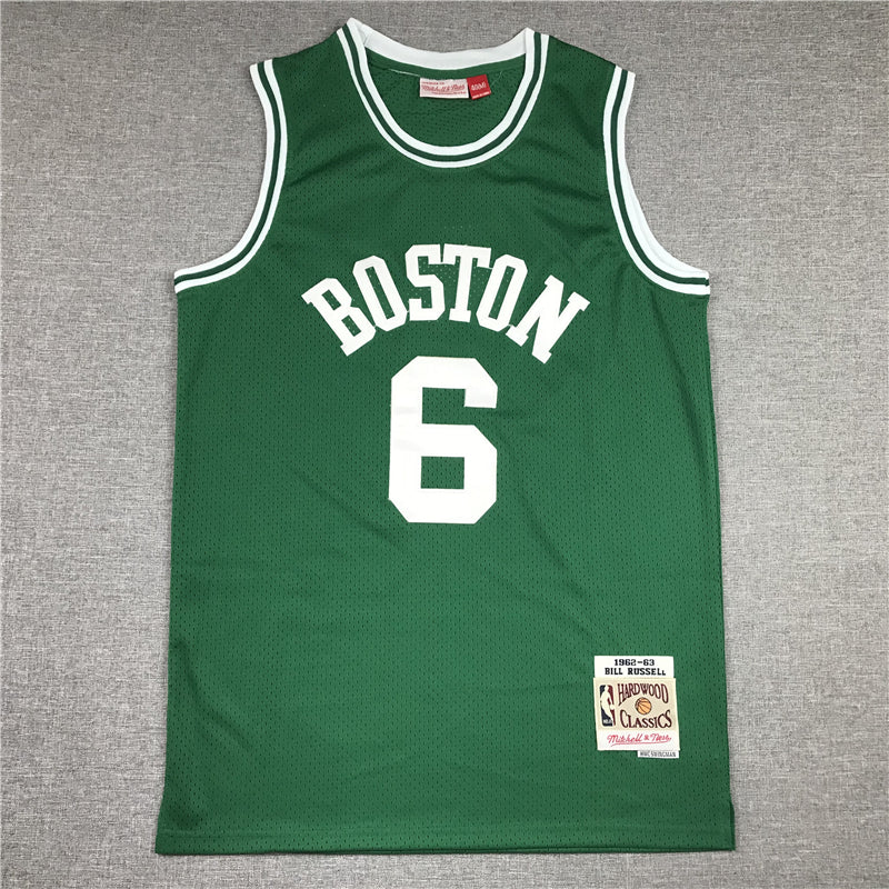 NBA Boston Celtics Bill Russell Retro & Super Limited 1962-1963