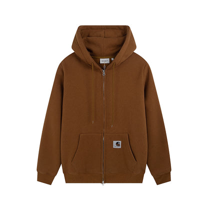 Carhartt WIP "Basic Logo" Hoodie With Zipper