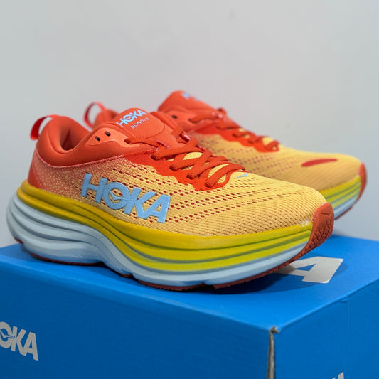 HOKA - Mafate Bondi 8 Yellow & Red