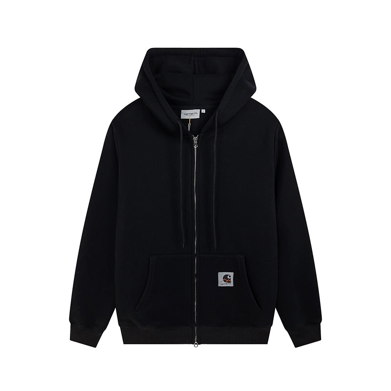 Carhartt WIP "Basic Logo" Hoodie With Zipper