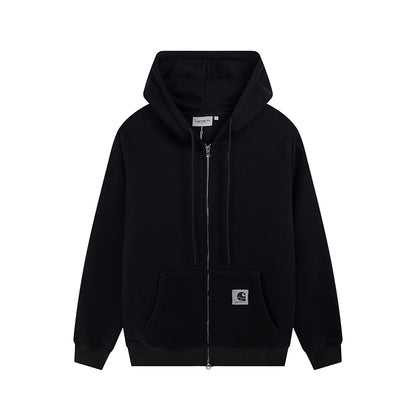 Carhartt WIP "Basic Logo" Hoodie With Zipper