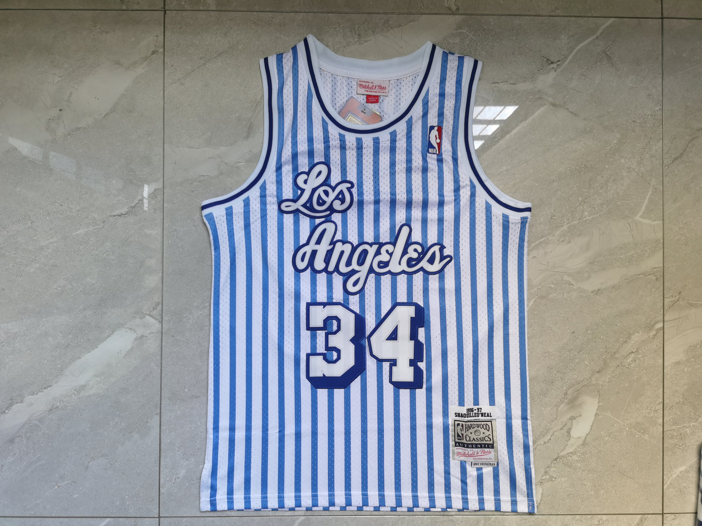 NBA Retro LA Lakers Shaquille O'neal 1997 "Blue & White"