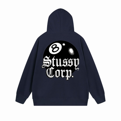 Stussy Hoodie "Stussy Corp 8 Ball" (With Zipper)