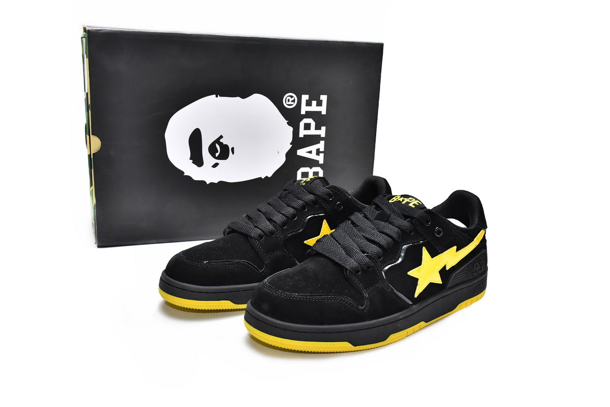 Bapesta "SK8 Black Electric Yellow" (Limited