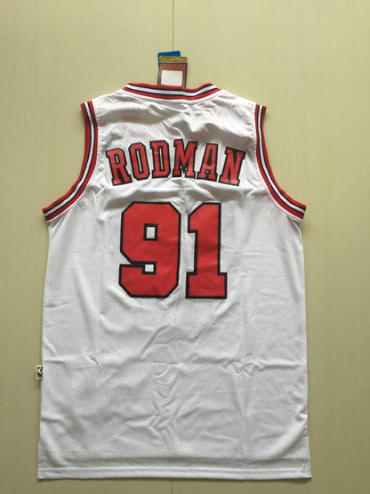 NBA Chicago Bulls Retro 1996 (Home-White, Away-Black) (Dennis Rodman, Scottie Pippen)