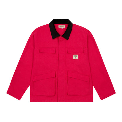 Stussy "Washed Canvas Jacket" (Black,White,Pink,Green,Turqese)