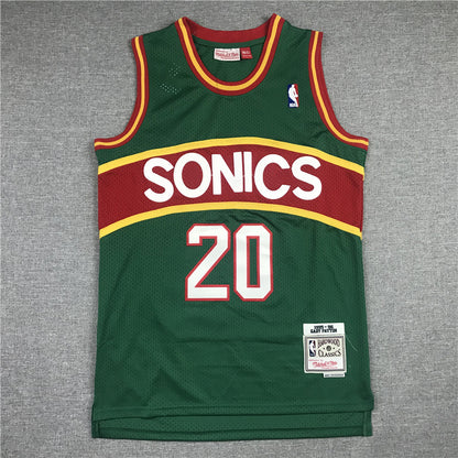 NBA Seattle Sonics Gary Payton Retro 1995-1996 All Kits