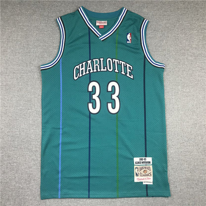 NBA Charlotte Hornets Alonzo Mourning Retro 1992-1993