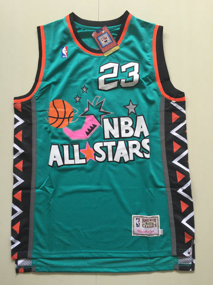 NBA Chicago Bulls Retro Michael Jordan All Stars (White 1991, Blue 1993, Green 1996) Limited