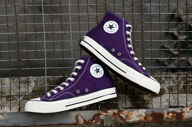 Yellow and sale purple converse